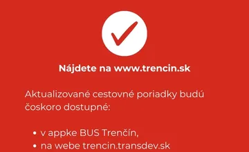 FOTO: Trenčianska MHD bude mať viac spojov. Reaguje tak na dopyt po cestovaní miestnou hromadnou dopravou