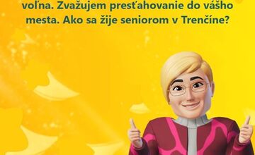 FOTO: Seniorka sa pýtala Trenčanov na život v meste