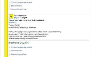 FOTO: V Trenčianskom kraji nás čaká pekný a chladný víkend