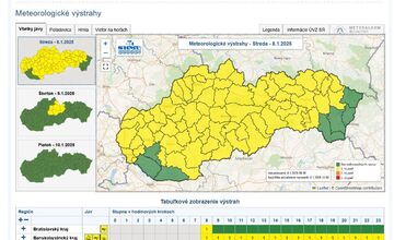 FOTO: V Trenčianskom kraji platia výstrahy pred počasím 