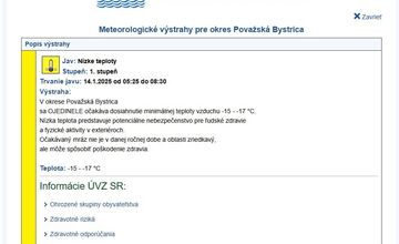 FOTO: Obyvatelia Trenčianskeho kraja môžu dnes očakávať poriadnu zimu