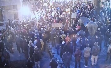 FOTO: Protesty v Trenčianskom kraji prebehli pokojne