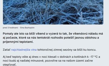 FOTO: V Trenčianskom kraji nás čaká príjemný a slnečný víkend