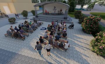 FOTO: Dubnica rekonštruuje parkovisko pred domom kultúry a okolité plochy