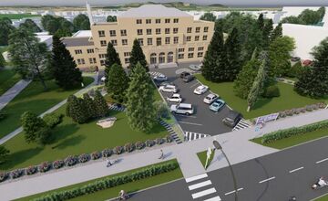 FOTO: Dubnica rekonštruuje parkovisko pred domom kultúry a okolité plochy