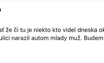 FOTO: Pomôžte žene nájsť vodiča, ktorý zrazil jej dcéru v Považskej Bystrici