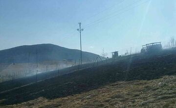 FOTO: Cez víkend vypukol požiar v obci Upohlav