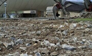 FOTO: Trenčiansky hrad začal s rozsiahlou rekonštrukciou 