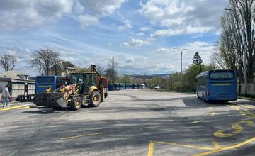 FOTO: Autobusová stanica v Trenčíne prechádza komolenou rekonštrukciou 