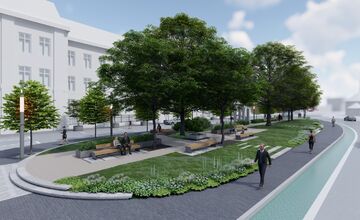 FOTO: Srdce Trenčína sa mení, Námestie sv. Anny prechádza premenou