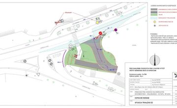 FOTO: Myjava buduje nové cestné spojenie ulíc Žaboškreky a Novomestská, doprava sa do leta zmení