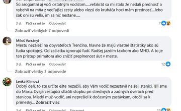 FOTO: Cestujúci v Trenčíne sa sťažujú na drzých vodičov MHD 