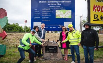 FOTO: Hornonitrianska cyklomagistrála sa predlžuje, nový úsek spojí Partizánske s Chalmovou