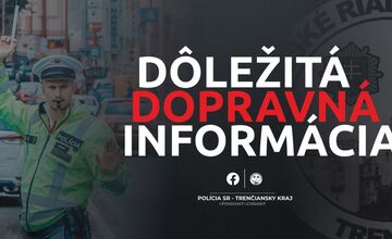 FOTO: Polícia z Trenčianskeho kraja upozorňuje na dopravné obmedzenie na D1 
