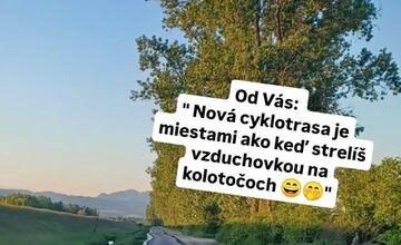FOTO: Nová cyklotrasa vedúca z Trenčína do Dubnice nad Váhom, vyvoláva mnoho otáznikov 