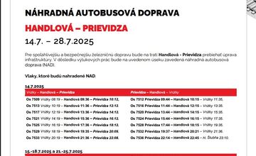 FOTO: Dočasná výluka vlakov: Medzi Handlovou a Prievidzou prebieha oprava trate