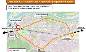 FOTO: Uzávierka v centre Trenčína, budú obchádzky pre autá, aj nové trasy autobusov