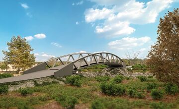 FOTO: V Nemšovej pribudne nová lávka, ktorá spojí cyklotrasy 