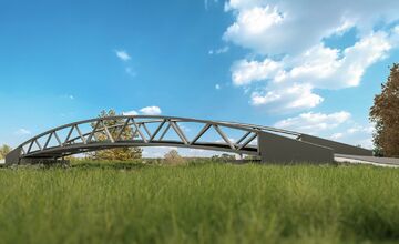 FOTO: V Nemšovej pribudne nová lávka, ktorá spojí cyklotrasy 