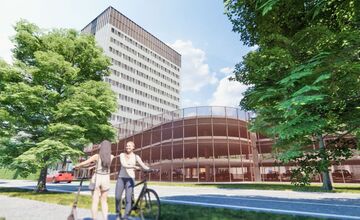 FOTO: V Partizánskom plánujú prestavbu budovy ZDA na byty, služby aj obchody