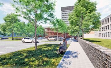 FOTO: V Partizánskom plánujú prestavbu budovy ZDA na byty, služby aj obchody