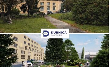 FOTO: Námestie Alexandra Dubčeka v Dubnici sa revitalizuje. Menej betónu, viac zelene a nové priestory pre ľudí