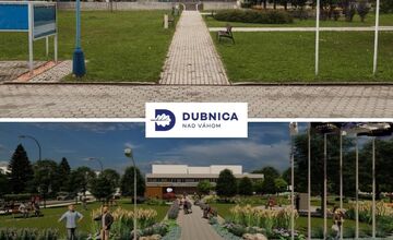 FOTO: Námestie Alexandra Dubčeka v Dubnici sa revitalizuje. Menej betónu, viac zelene a nové priestory pre ľudí