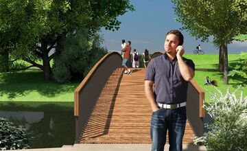 FOTO: Takto bude vyzerať lávka cez Orechovský potok v Trenčíne