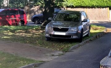 FOTO: Obyvatelia Nového Mesta nad Váhom sa vyjadrovali ku zaparkovanému autu na verejnej zeleni 