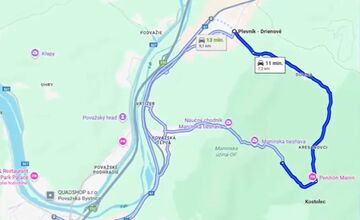 FOTO: Manínska tiesňava ostáva uzavretá, náhradná cesta je strmá a problematická