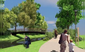 FOTO: Stavba nového parku v Trenčíne nesmie ohroziť prírodný luh popri Váhu 