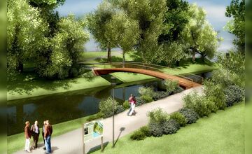 FOTO: Stavba nového parku v Trenčíne nesmie ohroziť prírodný luh popri Váhu 