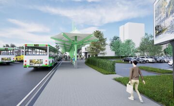FOTO: Nové Mesto nad Váhom modernizuje autobusovú stanicu, pribudne parkovisko i zeleň