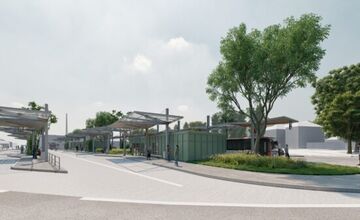 FOTO: V Trenčíne vyrastá moderná autobusová stanica, cestujúci sa dočkajú noviniek