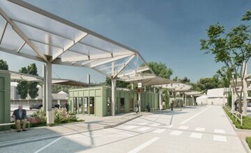 FOTO: V Trenčíne vyrastá moderná autobusová stanica, cestujúci sa dočkajú noviniek