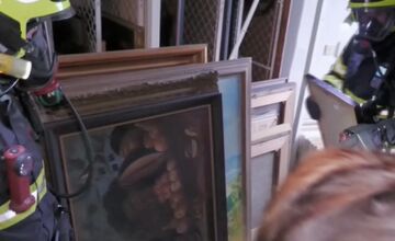 FOTO: Bojnický zámok bol v ohrození, hasiči cvičili záchranu umeleckých diel a nábytku