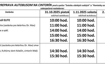 FOTO: Dušičková doprava zadarmo: autobusy odvezú ľudí na cintoríny v Považskej Bystrici aj Novej Dubnici