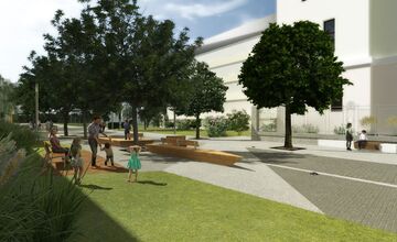 FOTO: Projekt za 1,6 milióna mení Ulicu 1. mája v Trenčíne na bezpečnú zónu pre peších. Ako napredujú práce?