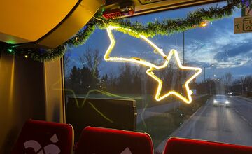 FOTO: Trenčania sa môžu tešiť na vianočný autobus 