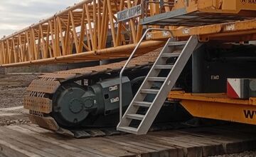 FOTO: Stavba lávky cez cyklotrasu v Považskej Bystrici sa blíži do finišu 