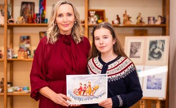 FOTO: Sviatočný pozdrav prezidenta bude tento rok niesť kresbu Elišky