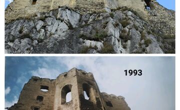 FOTO: Beckovský hrad robí rekonštrukciu na vlastné náklady, schválená dotácia čaká na preverenie a podpis 