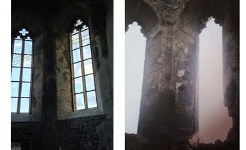 FOTO: Beckovský hrad robí rekonštrukciu na vlastné náklady, schválená dotácia čaká na preverenie a podpis 