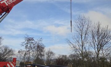 FOTO: Cyklomost BEVLAVA v Nemšovej je na mieste, práce pokračujú