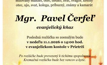 FOTO: Zomrel evanjelický farár Pavel Čerfeľ