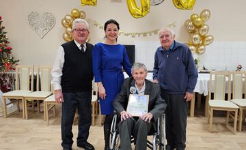 FOTO: Púchovská radnica si uctila najstaršieho obyvateľa mesta