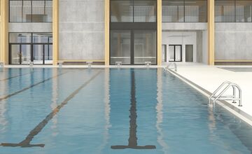 FOTO: V Dubnici nad Váhom budujú novú modernú plaváreň