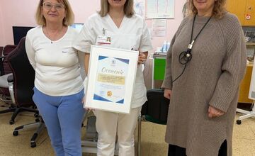 FOTO: Neurologický tím z FNsP Trenčín získal ocenenie