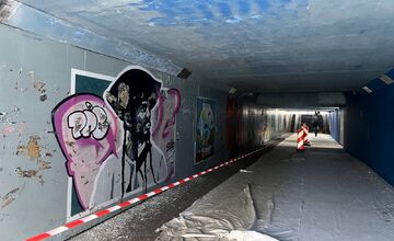 FOTO: Trenčín pripravuje zmeny vo frekventovanom podchode