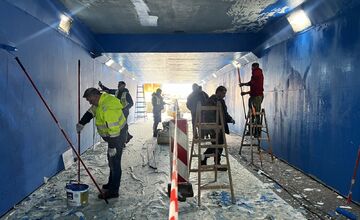 FOTO: Trenčín pripravuje zmeny vo frekventovanom podchode